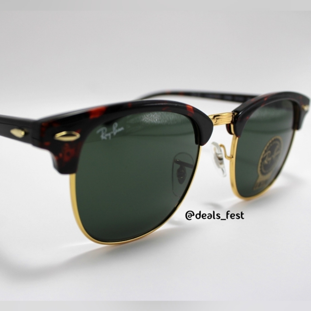 Model Display RayBan Clubmaster Green G15 RB3016 Tortoiseshell - Picture 5 of 16